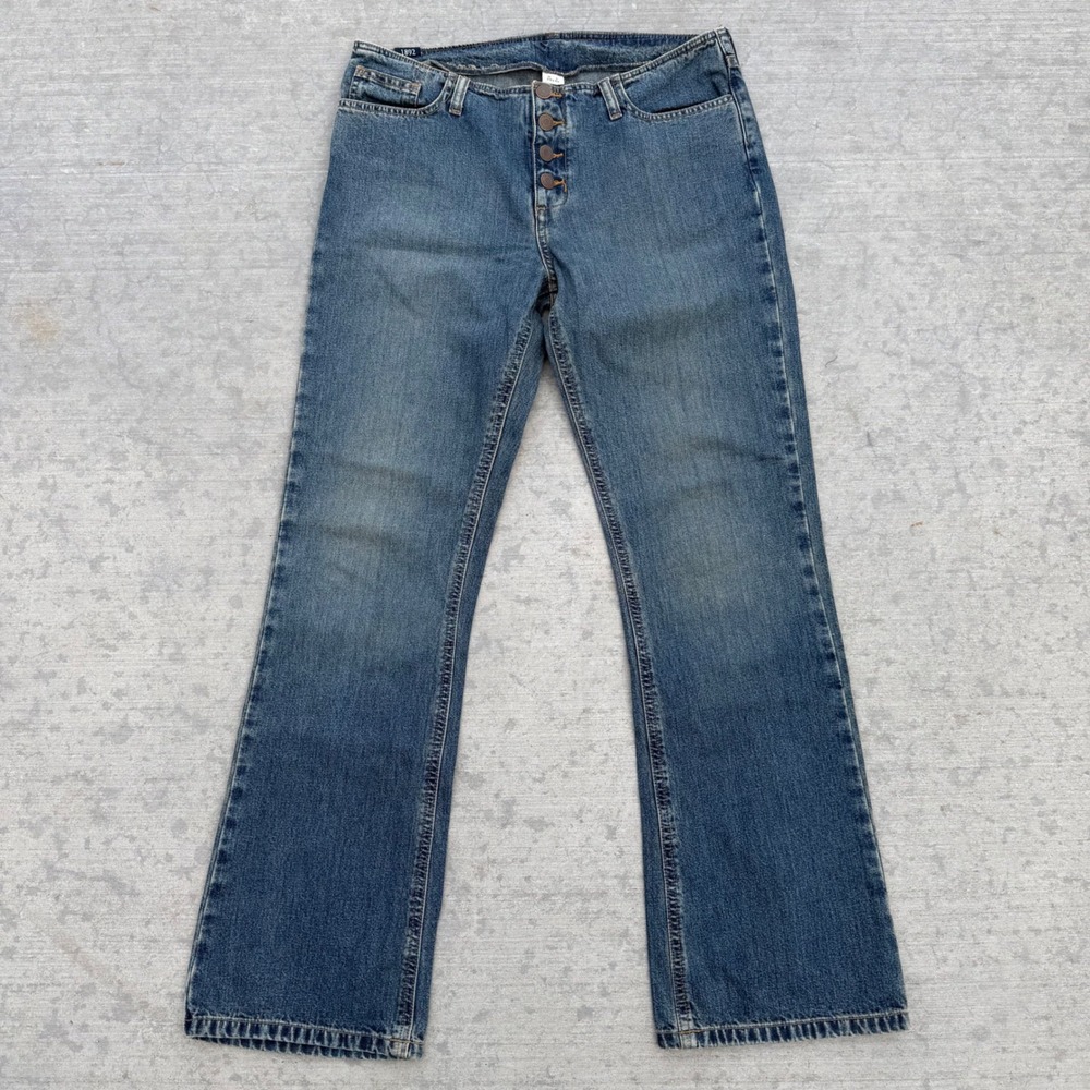 Y2K Abercrombie & Fitch Vintage Button Fly Straight Leg Jeans Medium Wash 29x32